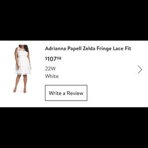 Adrianna Pappelle Dress - floral stitching